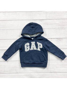 Gap Baby Toddler Navy Blue Pullover Hoodie Logo 18-24 Months
